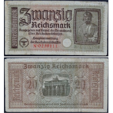 20 рейхсмарок Третий Рейх Германия - 20 Reichsmark Germany