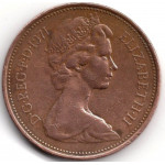 2 новых пенса 1971 Великобритания - 2 new pence 1971 Great Britain