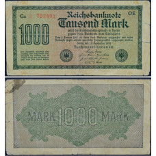 1000 марок 1922 Веймарская Республика - 1000 mark 1922 Germany