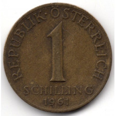 1 шиллинг 1961 Австрия - 1 schilling 1961 Austria, из оборота