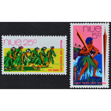 1972, май. Набор почтовых марок Ниуэ. Южнотихоокеанский художественный фестиваль "Фиджи 72"
