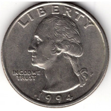 1/4 доллара 1994 США - 1/4 dollar 1994 USA, Р, из оборота