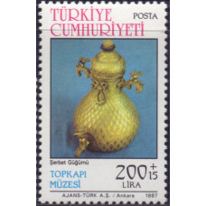 1987, май. Почтовая марка Турции. Музей Топкапы, 250+15