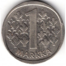 1 марка 1988 Финляндия - 1 markka 1988 Finland, из оборота