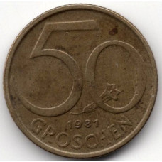 50 грошей 1981 Польша - 50 groszy 1981 Poland, из оборота