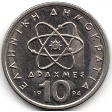 10 драхм 1994 Греция - 10 drachmas 1994 Greece, из оборота