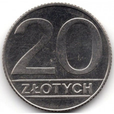 20 злотых 1989 Польша - 20 zlotych 1989 Poland, из оборота