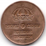 2 эре 1971 Швеция - 2 ore 1971 Sweden, из оборота