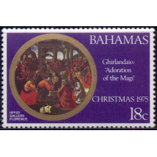 1975, декабрь. Почтовая марка Багамских островов. Рождество, 18С