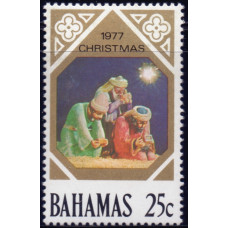 1977, октябрь. Почтовая марка Багамских островов. Рождество, 25С