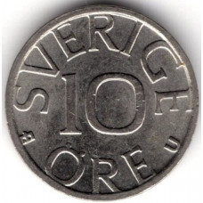 10 эре 1981 Швеция - 10 ore 1981 Sweden, из оборота