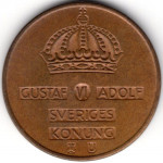 5 эре 1962 Швеция - 5 ore 1962 Sweden, из оборота