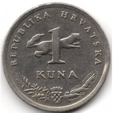 1 куна 1993 Хорватия - 1 kuna 1993 Croatia, из оборота