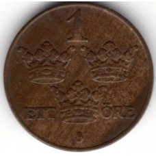 1 эре 1929 Швеция - 1 ore 1929 Sweden, из оборота