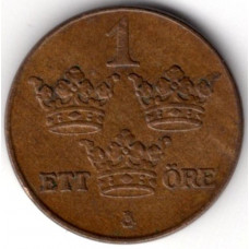 1 эре 1938 Швеция - 1 ore 1938 Sweden, из оборота