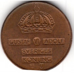 2 эре 1969 Швеция - 2 ore 1969 Sweden, из оборота