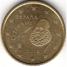 50 евроцентов 2016 года Испания - 50 euro cents 2016 Spain, из оборота