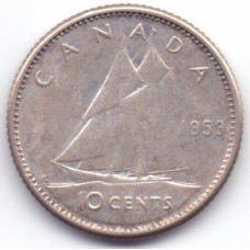 10 центов 1959 Канада - 10 cents 1959 Canada