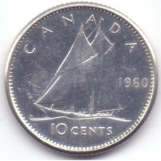 10 центов 1960 Канада - 10 cents 1960 Canada