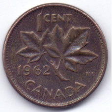 1 цент 1962 Канада - 1 cent 1962 Canada