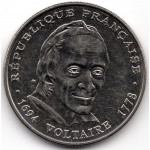 5 франков 1994 Франция - 5 francs 1994 France, из оборота