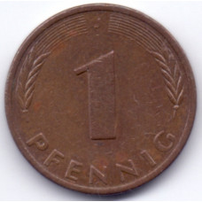 1 пфенниг 1978 Германия - 1 pfennig 1978 Germany, J, из оборота