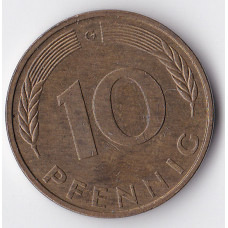 10 пфеннигов 1992 Германия - 10 pfennig 1992 Germany,G